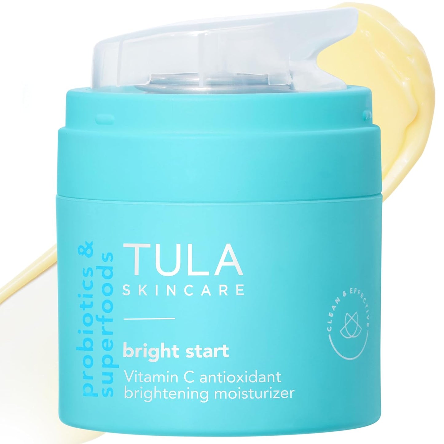 TULA Skin Care Bright Start Vitamin C Antioxidant Brightening Moisturizer - Lightweight Gel Cream, Brightens, Hydrates & Provides Antioxidant Protection, 1.7 Oz.