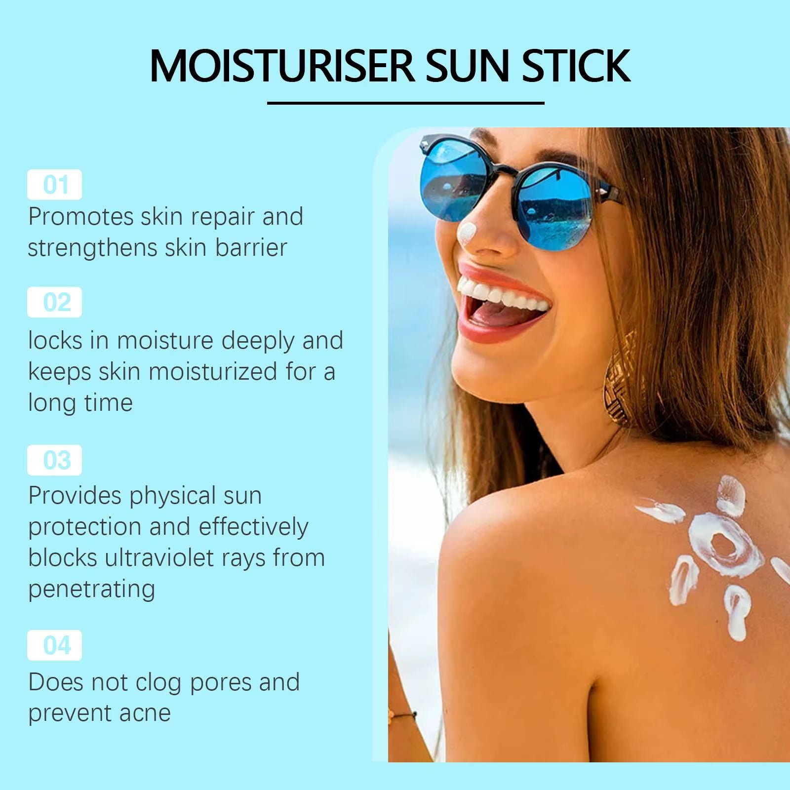 UV Protection Cream Spf 50 for Face Oil Control anti UV anti Oxidant Moisturizing Skin Care Waterproof anti Sweat Sun Cream 20G