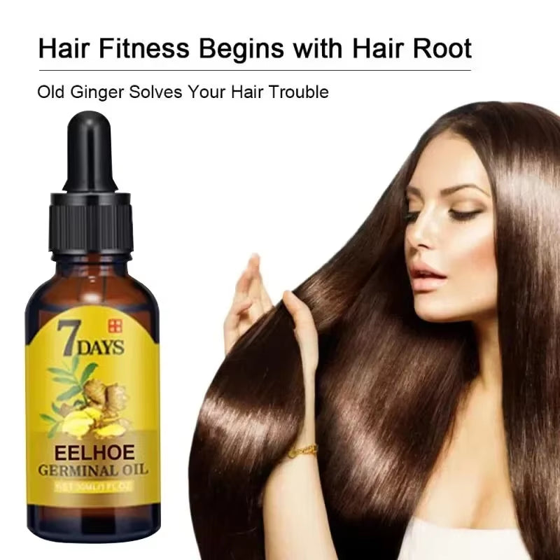 7 Day Fast Hair Growth Oil Ginger Growth Hair Treatment anti Hair Loss Men Women Scalp Treatment Serum Products Beauty Product