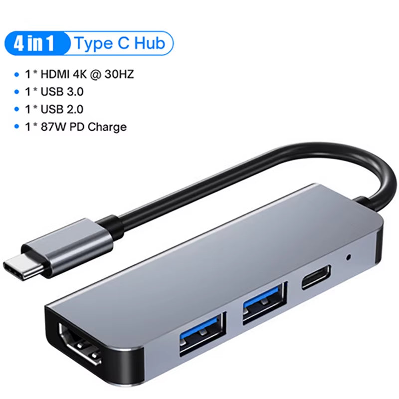 8-In-1 USB C Hubs Docking Stations 4K Hdmi-Compatible Adapter Type C Splitter USB C to HDMI for Macbook Computer Accessories