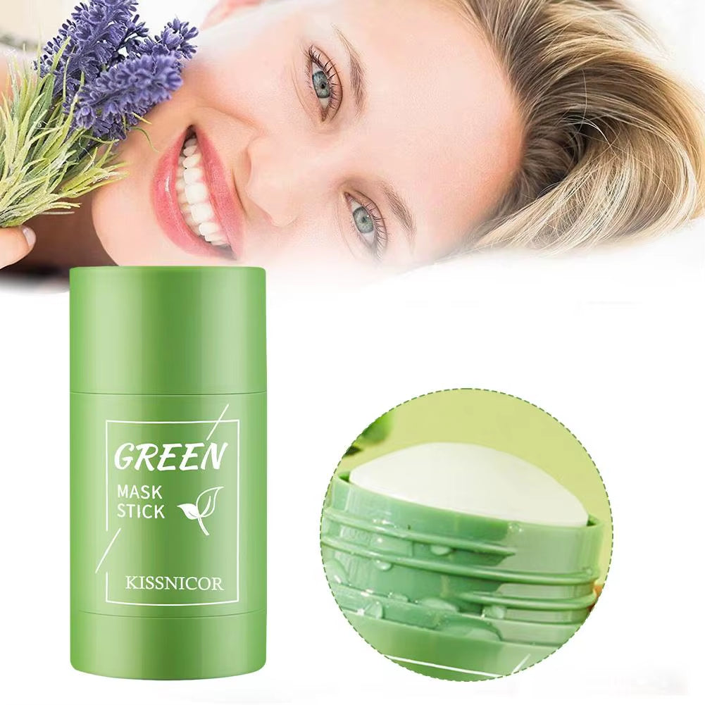 40G Remove Blackhead Green Tea Solid Mask Cleans Pores Stick Facial Blemish Black Dots Shrink Pores Korean Skin Care Cosmetics