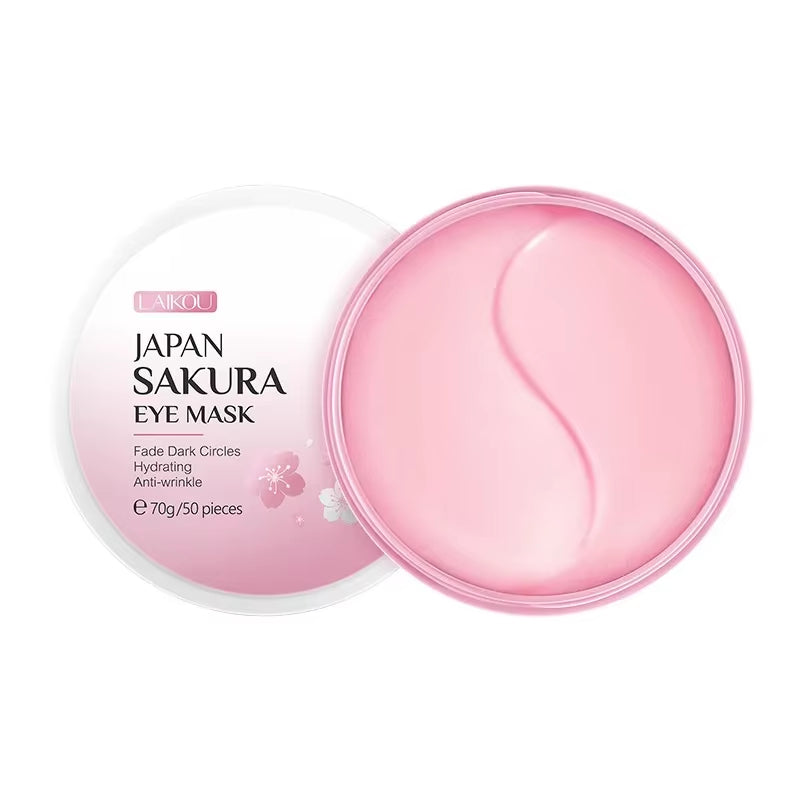 Japan Sakura Eye Mask Fade Dark Circles Hydrating Moisturizing Care Eyes Mask 50Pcs