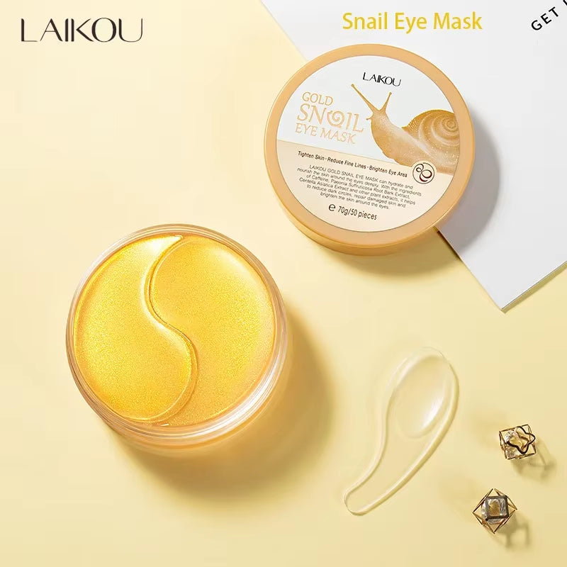 Snail Eye Mask Moisturizing anti Puffiness Dark Circles Firming Skin Reducing Fine Lines Brightening Eye Mask Patches