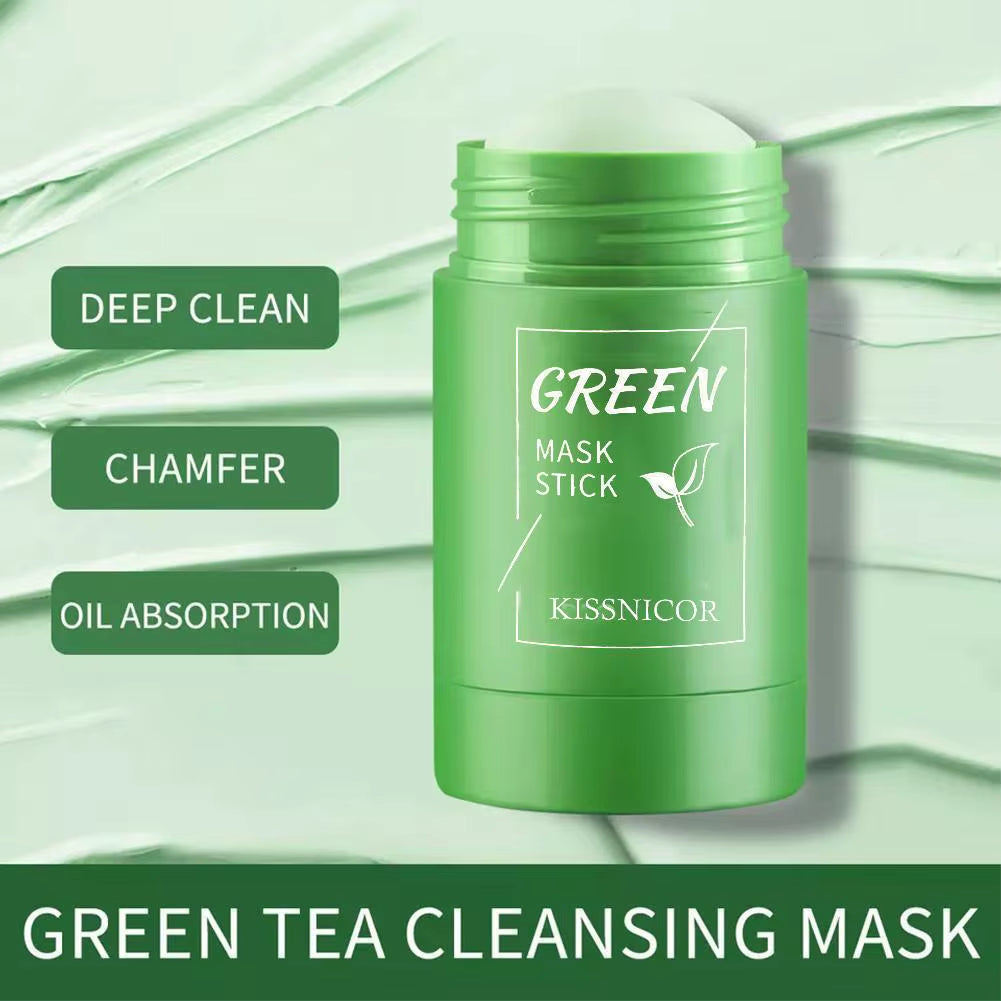 40G Remove Blackhead Green Tea Solid Mask Cleans Pores Stick Facial Blemish Black Dots Shrink Pores Korean Skin Care Cosmetics