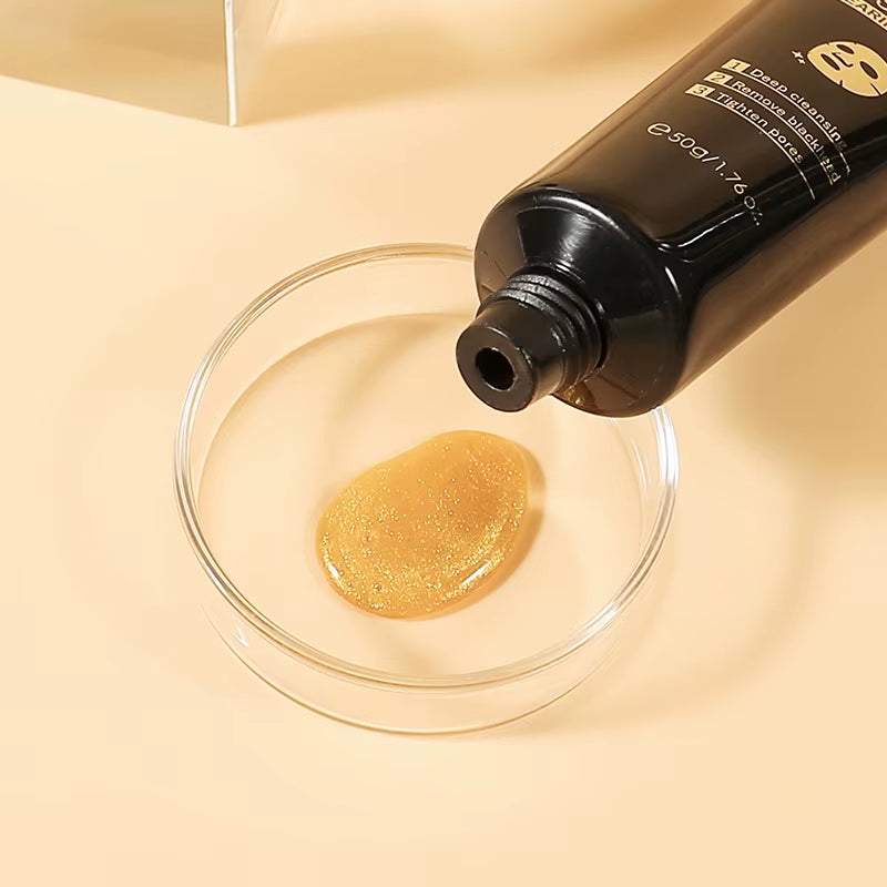 24K Gold Snail Collagen Peel off Mask Reduce Blackheads Deep Cleaning Oil-Control Shrink Pores Hydrating Smooth Face Skin Care