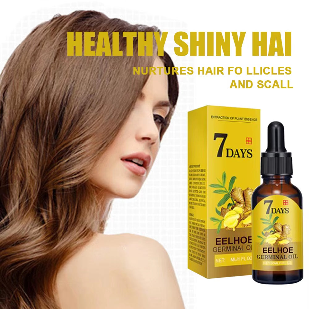 7 Day Fast Hair Growth Oil Ginger Growth Hair Treatment anti Hair Loss Men Women Scalp Treatment Serum Products Beauty Product