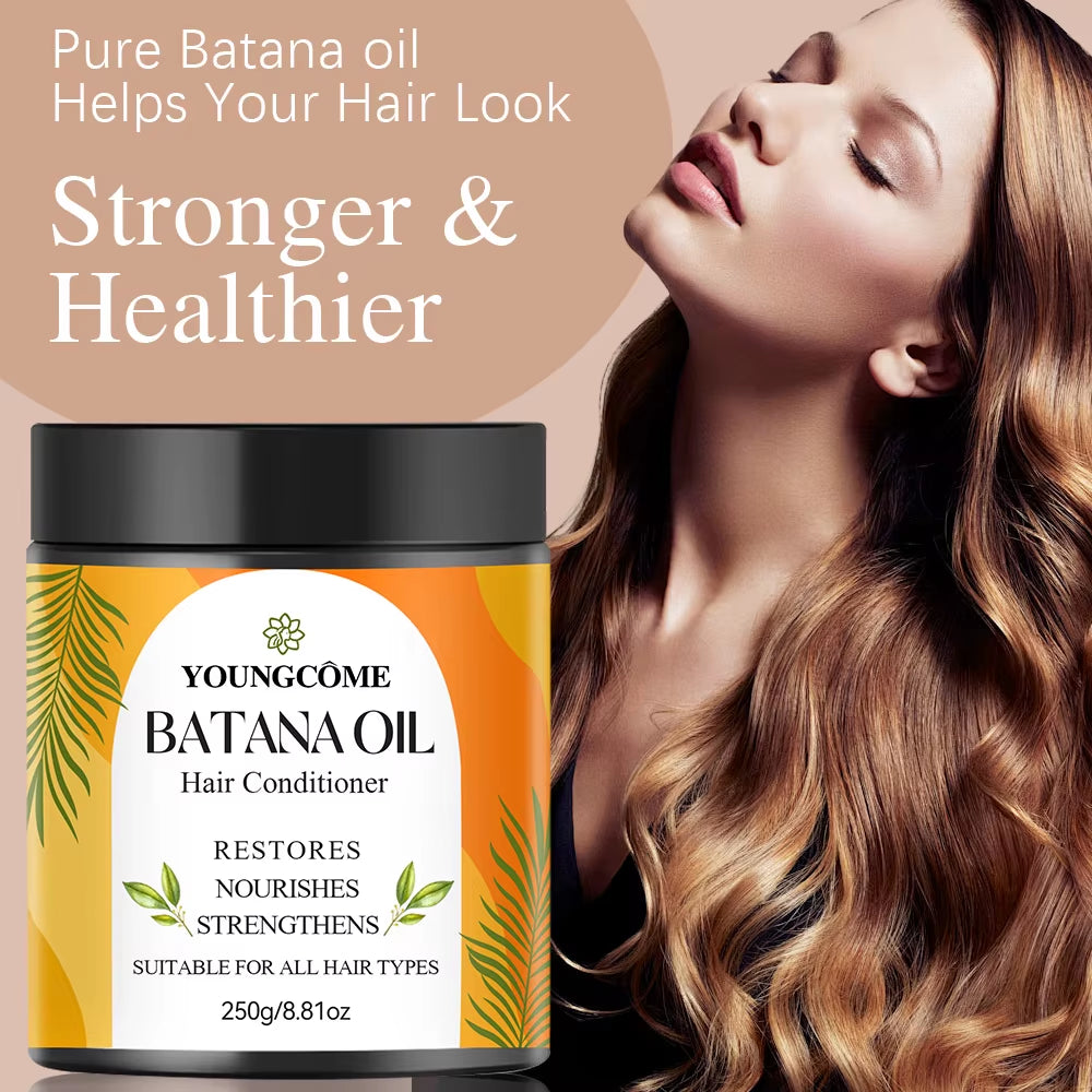 Organic Batana Oil for Hair Growth 100% Pure and Natural Batana Oil for Treating Hair Loss Anti-Breakage Hair