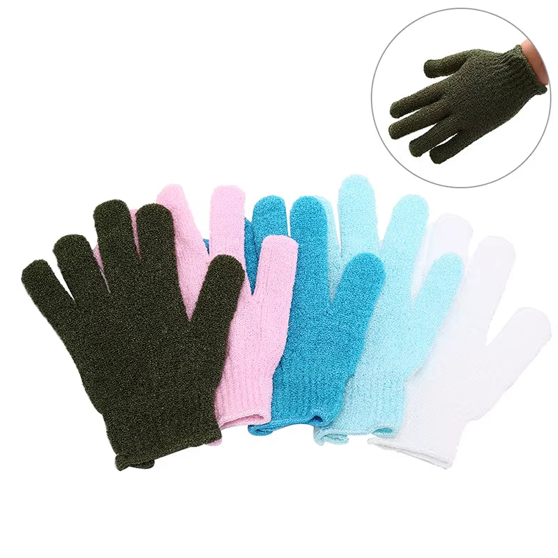 1Pc Shower Exfoliating Body Scrub Glove Dead Skin Removal Massage Bath Mitt