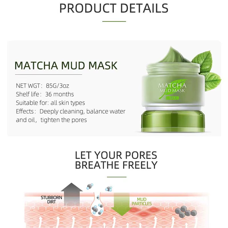 Longjing Matcha Mask Matcha Refreshing Hydration and Moisturisation