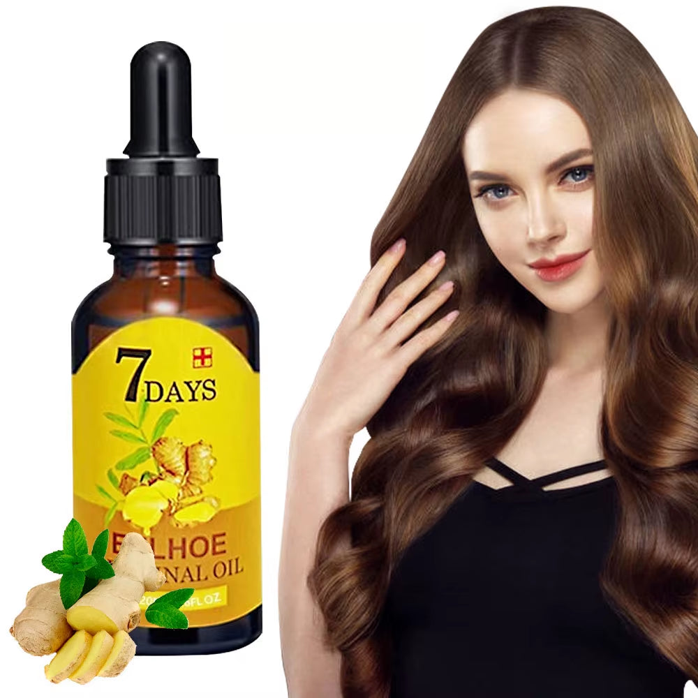 7 Day Fast Hair Growth Oil Ginger Growth Hair Treatment anti Hair Loss Men Women Scalp Treatment Serum Products Beauty Product