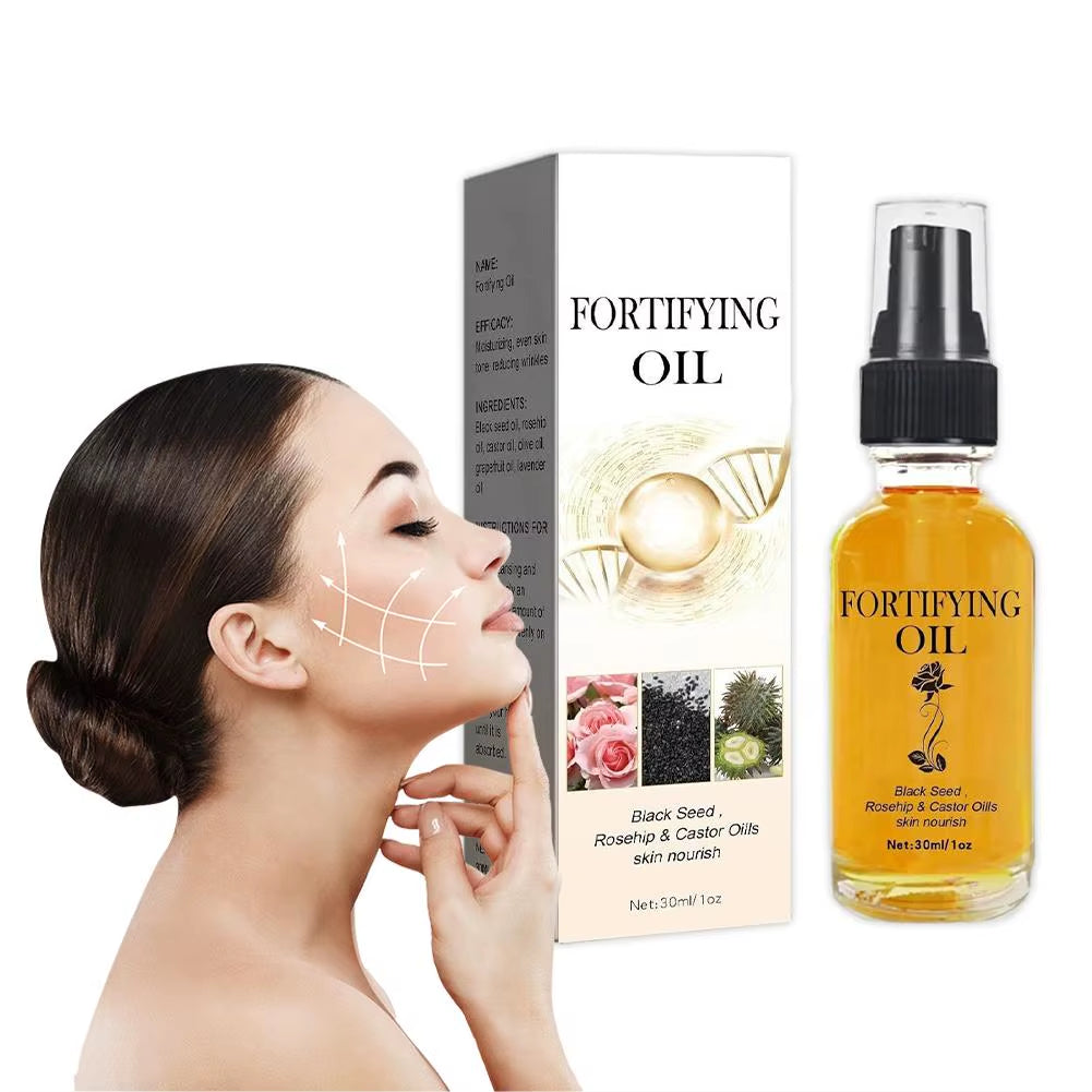 Rosehip Oil Black Seed Oil and Castor Oil Face Serum Natural Castor Oil Black Seed Oil Face Essence Collagen Facial Moisturizer