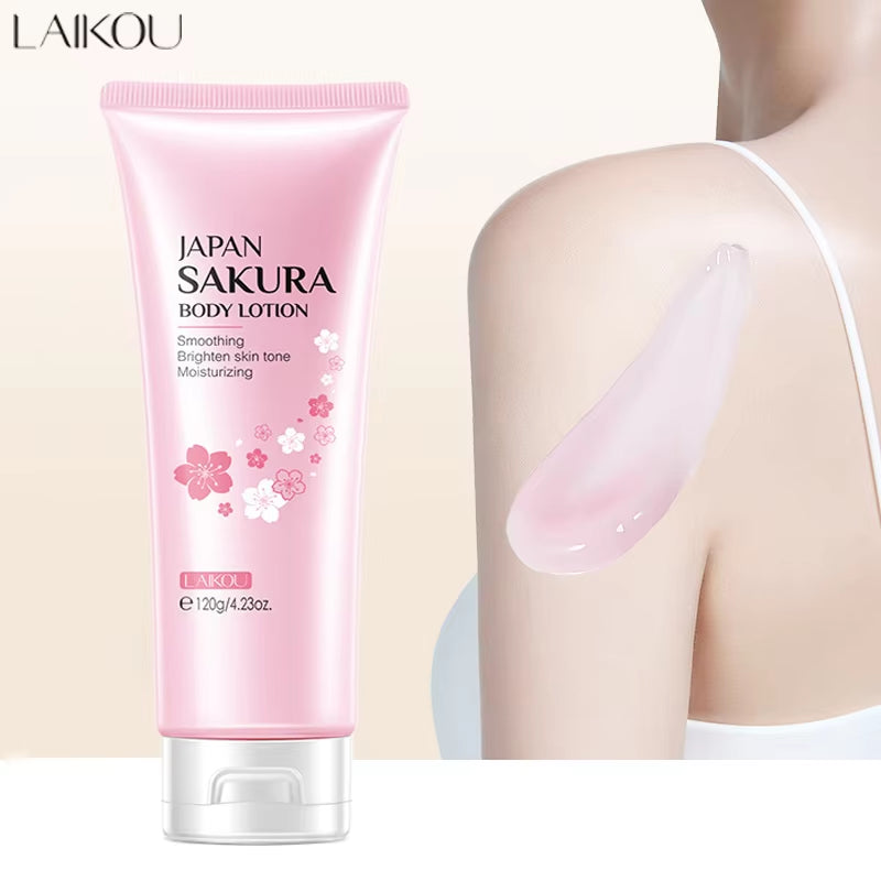 Cherry Blossoms Body Lotion Skincare Exfoliating Moisturizing Nourishing Brightening Body Creams 120G