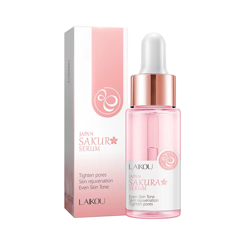 Sakura Face Essence anti Wrinkle Serum Shrink Pores Anti-Aging Moisturizing Dry Skin Care 17Ml