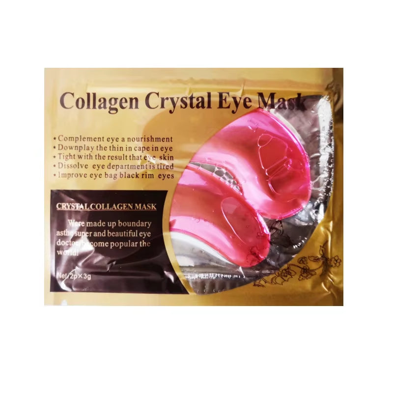 10Pcs Gold Powder Eye Mask Crystal Collagen Anti-Aging Dark Circles Acne Beauty Patches for Eye Skin Care Korean Cosmetics