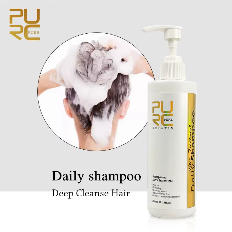 Hair Purifying Shampoo Conditioner Keratin Hair Treatment Straightening Smoothing Professional Hair Care Salon Products