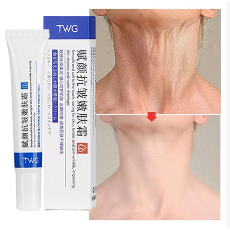 Collagen Anti-Wrinkle Face Cream Whitening Moisturize Lifting Tighten Double Chin Skincare Eliminate Neck Wrinkle Lines Cream