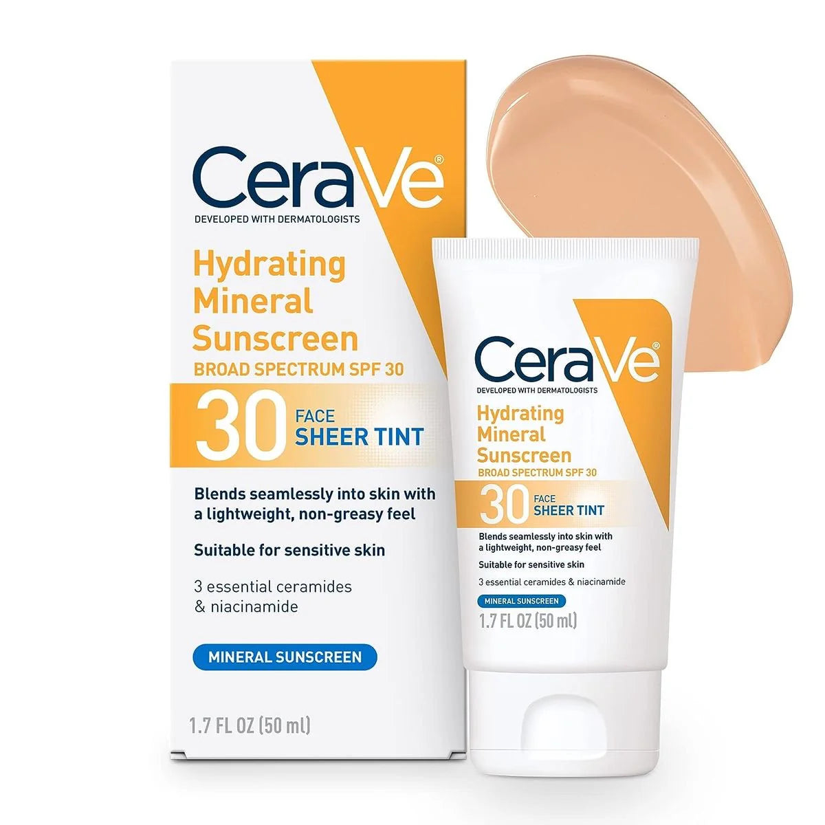 Cerave 30 Face SHEER TINT Mineral Sunscreen