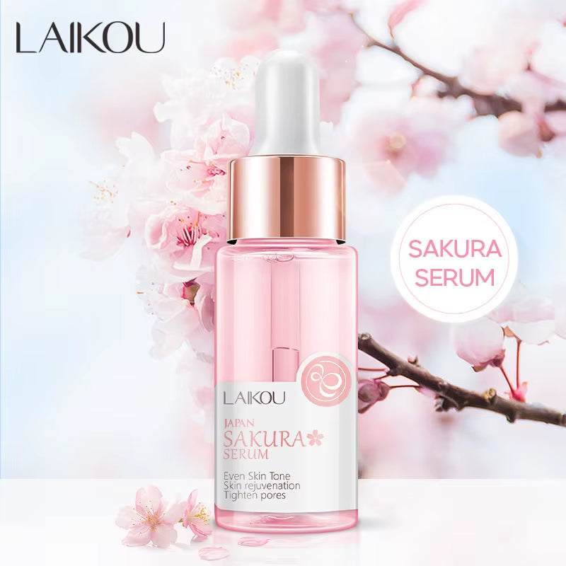 Sakura Face Essence anti Wrinkle Serum Shrink Pores Anti-Aging Moisturizing Dry Skin Care 17Ml