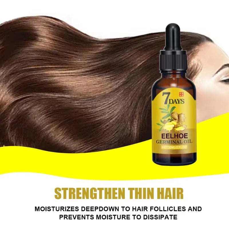 7 Day Fast Hair Growth Oil Ginger Growth Hair Treatment anti Hair Loss Men Women Scalp Treatment Serum Products Beauty Product